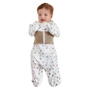 imageGROWNSY Transitional Swaddle Sleep Sack 36 Months Starfish Design Baby Swaddle Sack DualZipper for Easy Diaper Changes Proper Hip Development ampamp Openable Foot Button 1220lbs Space TourismBear Forest
