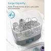 imageGROWNSY Adjustable 3 in 1 Large Bottle Sterilizer and Dryer Electric Steam Baby Bottle Sterilizer Bottle Sanitizer for Baby Bottles ampamp Pacifiers Breast Pump Parts GreenBlue
