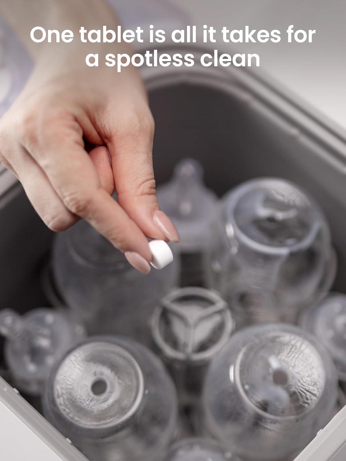 imageGROWNSY Washing Detergent Tablets 200PCS for Momcozy Baby Brezza Bottle Washer Bottle Washer Tablets Compatible with All Brands Baby Bottle Washers200PCS