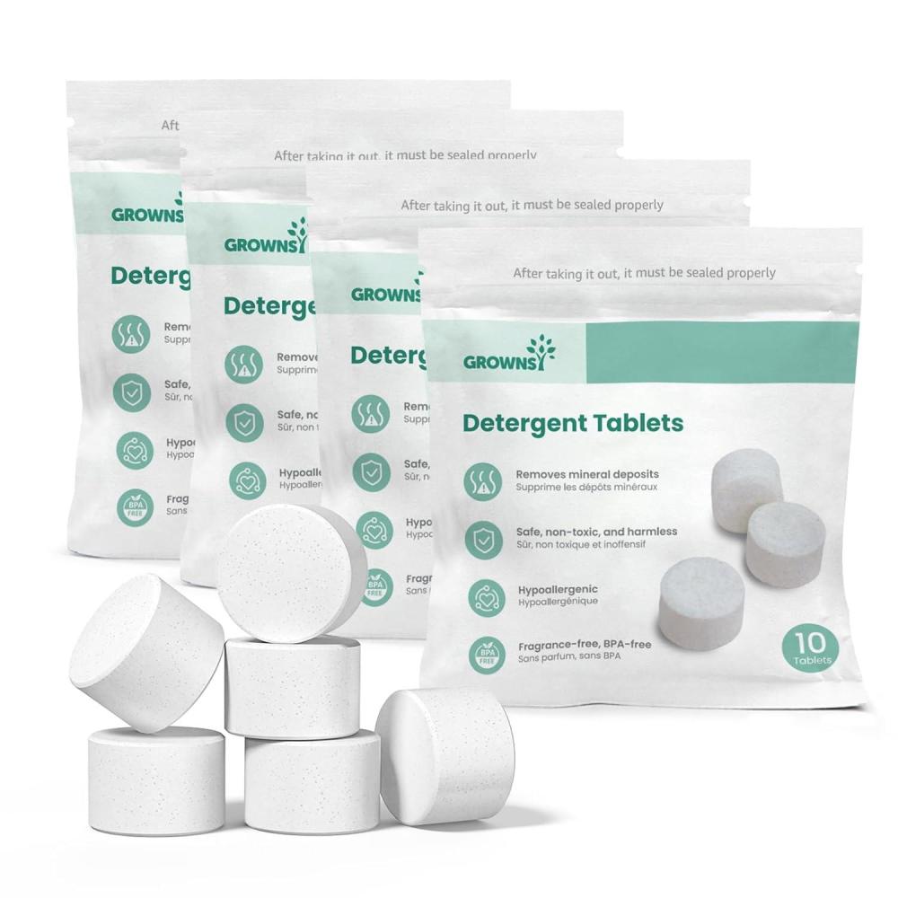 imageGROWNSY Washing Detergent Tablets 200PCS for Momcozy Baby Brezza Bottle Washer Bottle Washer Tablets Compatible with All Brands Baby Bottle Washers1 Count Pack of 40