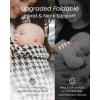imageGROWNSY Baby Carrier Newborn to Toddler Cozy Baby Wraps Carrier Ergonomic Baby Carrier with Head Support Oxford BlueHoundstooth Black