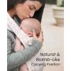 imageGROWNSY Baby Carrier Newborn to Toddler Cozy Baby Wraps Carrier Ergonomic Baby Carrier with Head Support Oxford BlueTweed Pink