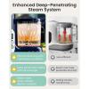 imageGROWNSY Baby Food Maker with Steam Basket One Step Baby Food Processor Steamer Puree Blender Grinder Mills Machine Auto Cooking Grinding and Sterilizing for Healthy Homemade Baby Food Dark GreyDark Blue