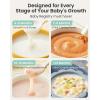 imageGROWNSY Baby Food Maker with Steam Basket One Step Baby Food Processor Steamer Puree Blender Grinder Mills Machine Auto Cooking Grinding and Sterilizing for Healthy Homemade Baby Food Dark GreyDark Grey