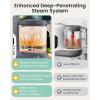 imageGROWNSY Baby Food Maker with Steam Basket One Step Baby Food Processor Steamer Puree Blender Grinder Mills Machine Auto Cooking Grinding and Sterilizing for Healthy Homemade Baby Food Dark GreyDark Grey