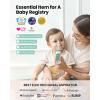 imageGROWNSY Nasal Aspirator for Baby 2in1 Electric Nose Spray ampamp Suction Baby Nose Sucker with Powerful Suction Music and Light Soothing Function PinkGreen