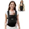 imageGROWNSY Baby Carrier Newborns to Toddlers Ergonomic Baby Toddler Carrier Wraps with Head Support Easy to Wear Infant Carrier Baby Gift Travel and Hiking Friendly 7 to 44 lb AnimalBlack