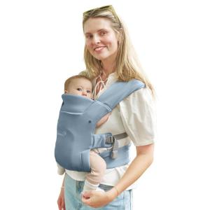 imageGROWNSY Baby Carrier Newborn to Toddler Cozy Baby Wraps Carrier Ergonomic Baby Carrier with Head Support Oxford BlueOxford Blue