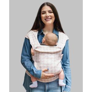 imageGROWNSY Baby Carrier Newborn to Toddler Cozy Baby Wraps Carrier Ergonomic Baby Carrier with Head Support Oxford BlueTweed Pink
