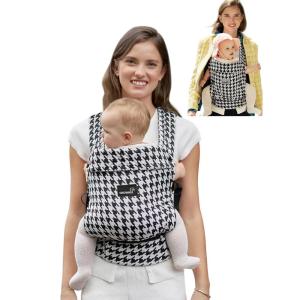 imageGROWNSY Baby Carrier Newborns to Toddlers Ergonomic Baby Toddler Carrier Wraps with Head Support Easy to Wear Infant Carrier Baby Gift Travel and Hiking Friendly 7 to 44 lb AnimalHoundstooth