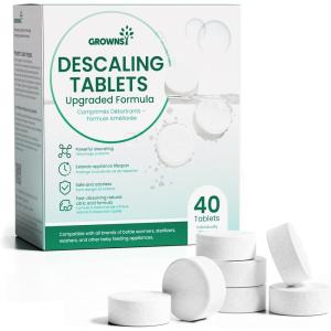 imageGROWNSY Descaling Tablets 40 Count Detergent Washing Tablets Descaler for Bottle Warmer ampamp Bottle Sterilizer