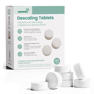 imageGROWNSY Descaling Tablets for Bottle Washers 12 Count Descaler Tablets to Remove Limescale ampamp Mineral Buildup Compatible with Momcozy and Baby Brezza Baby Bottle Washer40 Count