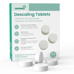 imageGROWNSY Descaling Tablets for Bottle Washers 12 Count Descaler Tablets to Remove Limescale ampamp Mineral Buildup Compatible with Momcozy and Baby Brezza Baby Bottle Washer24 Count