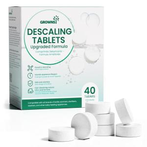 image:imageGROWNSY Descaler for Bottle Warmer amp Sterilizer Daily Essential Descaling Tablets Cleaner for Baby Food Makers Deep Limescale amp Odor Removal Performance Care 20 Count 6Month Supply40PCS