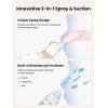 image:imageGROWNSY Electric Nasal Aspirator for Pet WhisperQuiet Nose amp Ear Suction for Dogs Cats Puppies amp Kittens Adjustable Suction FoodGrade Silicone Relieve Congestion Clear Milk Clean EarsPink