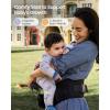 image:imageGrownsy FlyKnitted Baby Carrier with Hipseat Ultra Breathable Flexible Fit Safety Certified Plus Size Friendly Ideal for Comfortable Baby Wearing Newborn to Toddler 750lbs
