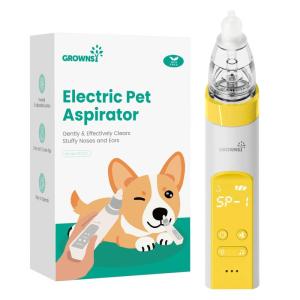 image:imageGROWNSY Electric Nasal Aspirator for Pet WhisperQuiet Nose amp Ear Suction for Dogs Cats Puppies amp Kittens Adjustable Suction FoodGrade Silicone Relieve Congestion Clear Milk Clean EarsYellow