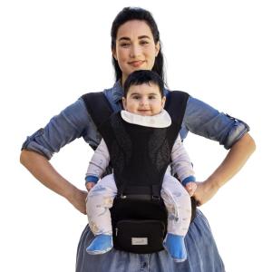 image:imageGrownsy FlyKnitted Baby Carrier with Hipseat Ultra Breathable Flexible Fit Safety Certified Plus Size Friendly Ideal for Comfortable Baby Wearing Newborn to Toddler 750lbs