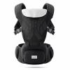 image:imageGrownsy Flyknit Baby Carrier Breathable Mesh amp Detachable Baby Carrier with Hipseat for 750lbs SafetyCertified Plus Size Friendly Black