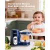 image:imageGrownsy Baby Food Maker with Steam Basket One Step Baby Food Processor Steamer Puree Blender Grinder Mills Machine Auto Cooking Grinding and Sterilizing for Healthy Homemade Baby Food GreenDark Blue