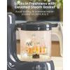 image:imageGrownsy Baby Food Maker with Steam Basket One Step Baby Food Processor Steamer Puree Blender Grinder Mills Machine Auto Cooking Grinding and Sterilizing for Healthy Homemade Baby Food GreenDark Gray