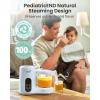 image:imageGrownsy Baby Food Maker with Steam Basket One Step Baby Food Processor Steamer Puree Blender Grinder Mills Machine Auto Cooking Grinding and Sterilizing for Healthy Homemade Baby Food GreenBlue