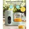 image:imageGrownsy Baby Food Maker with Steam Basket One Step Baby Food Processor Steamer Puree Blender Grinder Mills Machine Auto Cooking Grinding and Sterilizing for Healthy Homemade Baby Food GreenGreen