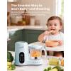 image:imageGrownsy Baby Food Maker with Steam Basket One Step Baby Food Processor Steamer Puree Blender Grinder Mills Machine Auto Cooking Grinding and Sterilizing for Healthy Homemade Baby Food GreenBlue