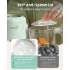image:imageGrownsy Baby Food Maker with Steam Basket One Step Baby Food Processor Steamer Puree Blender Grinder Mills Machine Auto Cooking Grinding and Sterilizing for Healthy Homemade Baby Food GreenGreen