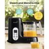 image:imageGrownsy Baby Food Maker with Steam Basket One Step Baby Food Processor Steamer Puree Blender Grinder Mills Machine Auto Cooking Grinding and Sterilizing for Healthy Homemade Baby Food GreenBlack