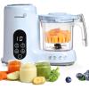 image:imageGrownsy Baby Food Maker with Steam Basket One Step Baby Food Processor Steamer Puree Blender Grinder Mills Machine Auto Cooking Grinding and Sterilizing for Healthy Homemade Baby Food GreenBlue