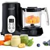 image:imageGrownsy Baby Food Maker with Steam Basket One Step Baby Food Processor Steamer Puree Blender Grinder Mills Machine Auto Cooking Grinding and Sterilizing for Healthy Homemade Baby Food GreenBlack