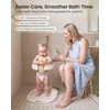 image:imageGROWNSY Baby Bath Stand for Babies 6 Months amp Up Foldable Baby Shower Stand for Infants and Toddlers Adjustable Baby Shower Standing Support With Shower HolderBeige