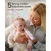 image:imageGROWNSY Nasal Aspirator for Baby Upgraded 5 Suction Levels Baby Nose Sucker IPX7 Waterproof Electric Nose Suction for Baby Booger Sucker for Toddlers with Music amp Light Functions GreenPurple
