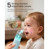 image:imageGROWNSY Nasal Aspirator for Baby Upgraded 5 Suction Levels Baby Nose Sucker IPX7 Waterproof Electric Nose Suction for Baby Booger Sucker for Toddlers with Music amp Light Functions GreenBlue