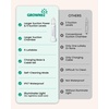 image:imageGROWNSY Nasal Aspirator for Baby Upgraded 5 Suction Levels Baby Nose Sucker IPX7 Waterproof Electric Nose Suction for Baby Booger Sucker for Toddlers with Music amp Light Functions GreenGrey