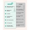 image:imageGROWNSY Nasal Aspirator for Baby Upgraded 5 Suction Levels Baby Nose Sucker IPX7 Waterproof Electric Nose Suction for Baby Booger Sucker for Toddlers with Music amp Light Functions GreenGreen