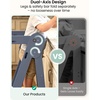 image:imageGrownsy Foldable Step Stool Toddler Tower Toddler Kitchen Stool Helper Collapsible Kids Standing Tower with 3 Adjustable Heights for Kitchen Bathroom Sink Counter WhiteBlue Gray