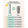 image:imageGrownsy Portable Baby Formula Bottle Maker Rapid Cooling in 3 Min Pure Physical Cooling No Power Needed Smart Color Temp Display Travel amp Night Feeding Essential Includes Formula DispenserGreenGreen