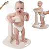 image:imageGROWNSY Baby Bath Stand for Babies 6 Months amp Up Foldable Baby Shower Stand for Infants and Toddlers Adjustable Baby Shower Standing Support With Shower HolderBeige
