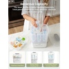 image:imageGrownsy Bottle Sterilizer and Dryer 6 Bottles Capacity Space Saving Nesting Design Bottle Sanitizer Esterilizador de Biberones for All Size Bottles amp Breast Pump Accessories Travel Set Included