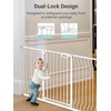 image:imageMoms ChoiceGROWNSY Baby Gate for Stairs 30543 Pressure Mounted Pet Gate for DoorwaysAuto Close Dog Gate for The HouseEasy Installation amp Walk Thru Wide Safety Gate BlackWhite