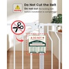 image:imageMoms ChoiceGROWNSY Baby Gate for Stairs 30543 Pressure Mounted Pet Gate for DoorwaysAuto Close Dog Gate for The HouseEasy Installation amp Walk Thru Wide Safety Gate BlackWhite