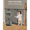 image:imageMoms ChoiceGROWNSY Baby Gate for Stairs 30543 Pressure Mounted Pet Gate for DoorwaysAuto Close Dog Gate for The HouseEasy Installation amp Walk Thru Wide Safety Gate BlackBlack
