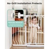 image:imageMoms ChoiceGROWNSY Baby Gate for Stairs 30543 Pressure Mounted Pet Gate for DoorwaysAuto Close Dog Gate for The HouseEasy Installation amp Walk Thru Wide Safety Gate BlackWhite