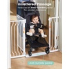 image:imageMoms ChoiceGROWNSY Baby Gate for Stairs 30543 Pressure Mounted Pet Gate for DoorwaysAuto Close Dog Gate for The HouseEasy Installation amp Walk Thru Wide Safety Gate BlackWhite
