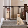 image:imageMoms ChoiceGROWNSY Baby Gate for Stairs 30543 Pressure Mounted Pet Gate for DoorwaysAuto Close Dog Gate for The HouseEasy Installation amp Walk Thru Wide Safety Gate BlackBrown