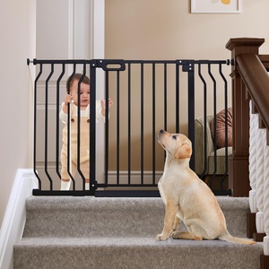 image:imageMoms ChoiceGROWNSY Baby Gate for Stairs 30543 Pressure Mounted Pet Gate for DoorwaysAuto Close Dog Gate for The HouseEasy Installation amp Walk Thru Wide Safety Gate BlackBlack