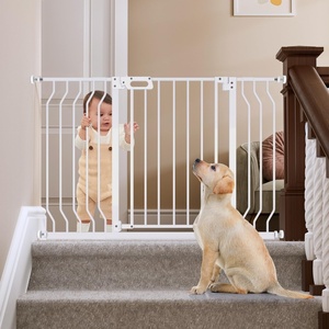 image:imageMoms ChoiceGROWNSY Baby Gate for Stairs 30543 Pressure Mounted Pet Gate for DoorwaysAuto Close Dog Gate for The HouseEasy Installation amp Walk Thru Wide Safety Gate BlackWhite