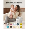 image:imageGrownsy Baby Diaper Pail OdorLocking RollTop Design No Special Bag Required OneHanded Use amp Compact Design EcoFriendly Diaper Trash Can Newborn Essentials WhiteWhite